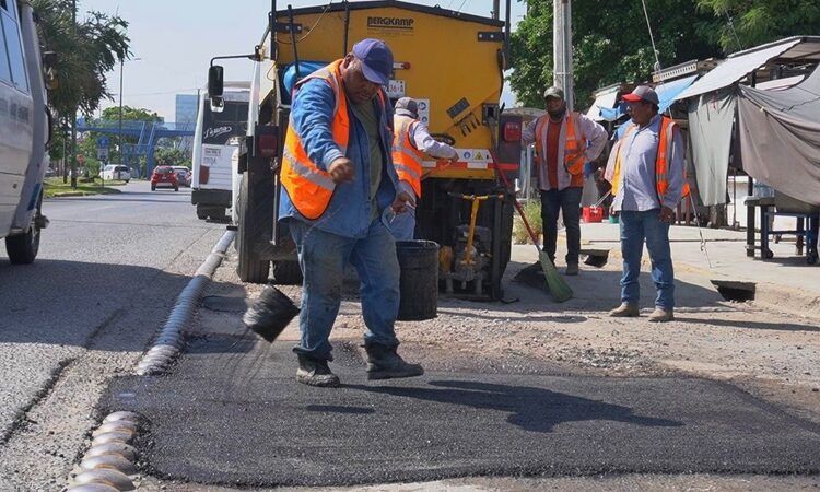 Restaura Municipio de Victoria 270 m2 más de bacheo en la ciudad