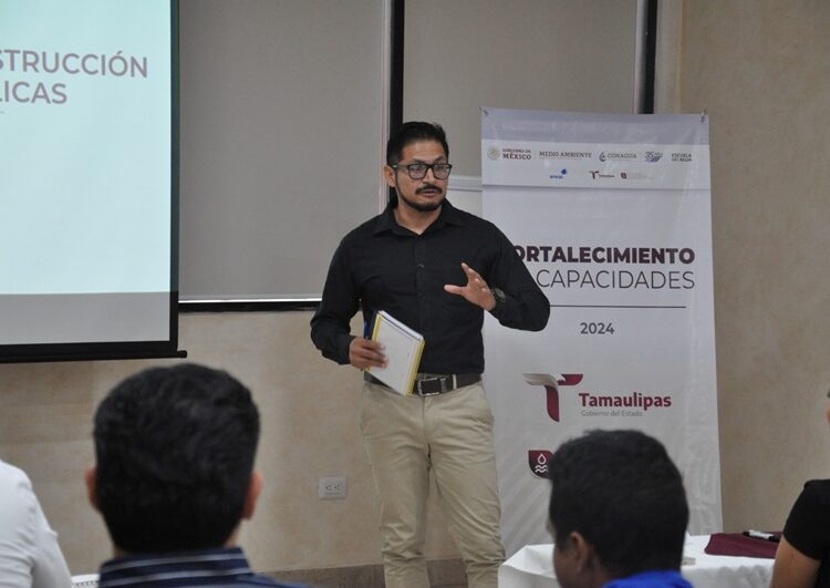 Capacitan a organismos operadores en construcción de obras hidráulicas en Tamaulipas