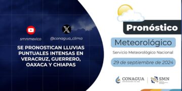#PronósticodelTiempo para hoy Domingo 29 de septiembre de 2024
