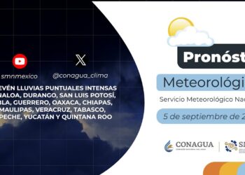 #PronósticodelTiempo para hoy Jueves 05 de septiembre de 2024