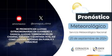 #PronósticodelTiempo para hoy Miércoles 25 de septiembre de 2024