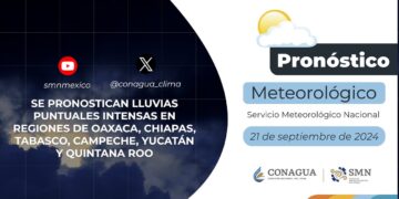 #PronósticodelTiempo para hoy Sábado 21 de septiembre de 2024