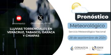 #PronósticodelTiempo para hoy Sábado 28 de septiembre de 2024