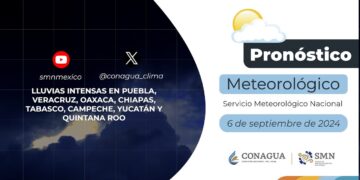 #PronósticodelTiempo para hoy Viernes 06 de septiembre de 2024