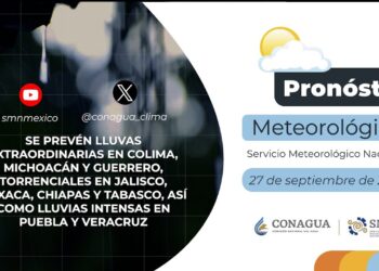 #PronósticodelTiempo para hoy Viernes 27 de septiembre de 2024