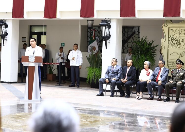 Inaugura AVA rehabilitación de Palacio de Gobierno de Tamaulipas