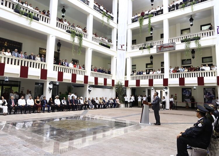 Inaugura AVA rehabilitación de Palacio de Gobierno de Tamaulipas