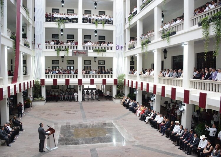 Inaugura AVA rehabilitación de Palacio de Gobierno de Tamaulipas