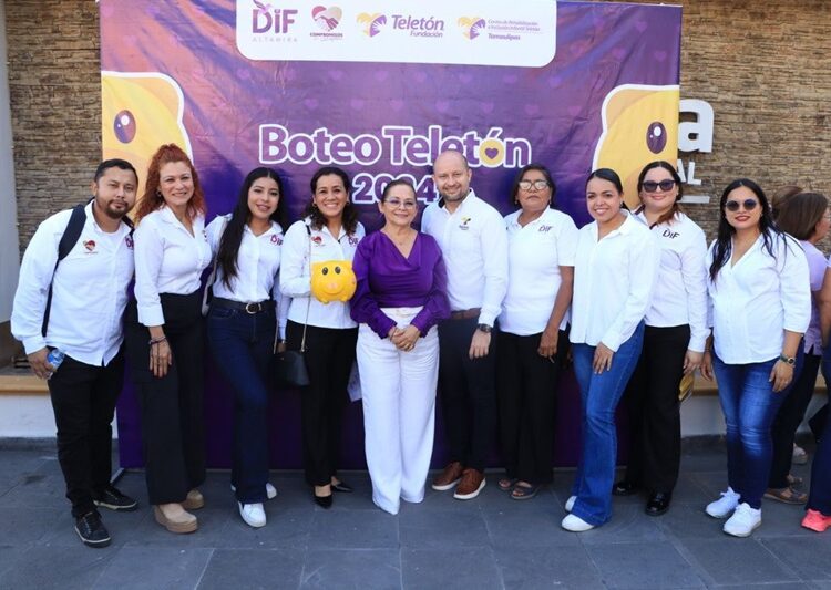 Arrancan DIF Altamira y CRIT Tamaulipas Boteo Teletón 2024