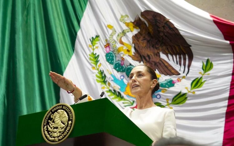 Asiste Américo Villarreal a toma de posesión de Claudia Sheinbaum