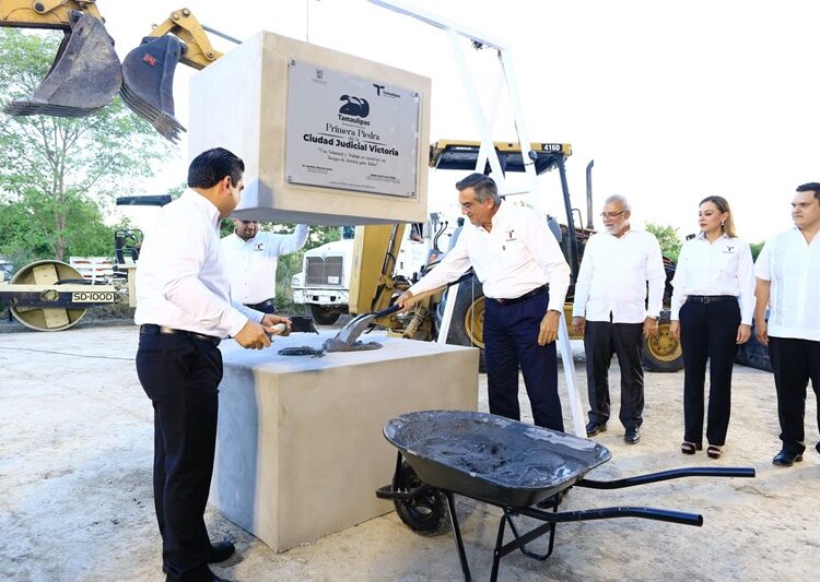 Coloca AVA Primera Piedra de la Ciudad Judicial en Victoria