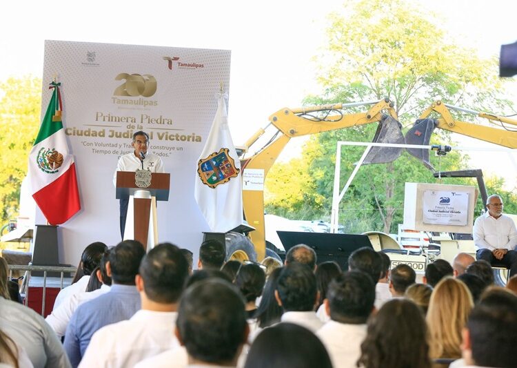 Coloca AVA Primera Piedra de la Ciudad Judicial en Victoria