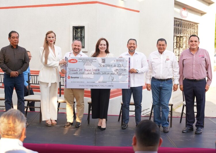 Dona CMIC más de 800 mil pesos a NLD en beneficio del Sistema DIF