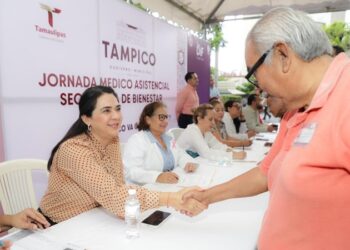 Encabeza Mónica Villarreal nueva Jornada del Bienestar en Plaza de Armas