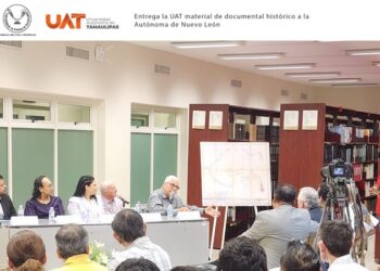 Entrega la UAT documento histórico a la Autónoma de Nuevo León