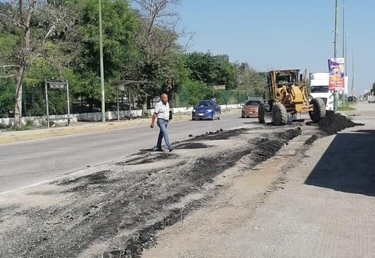 Extiende Municipio bacheo a más colonias de Victoria