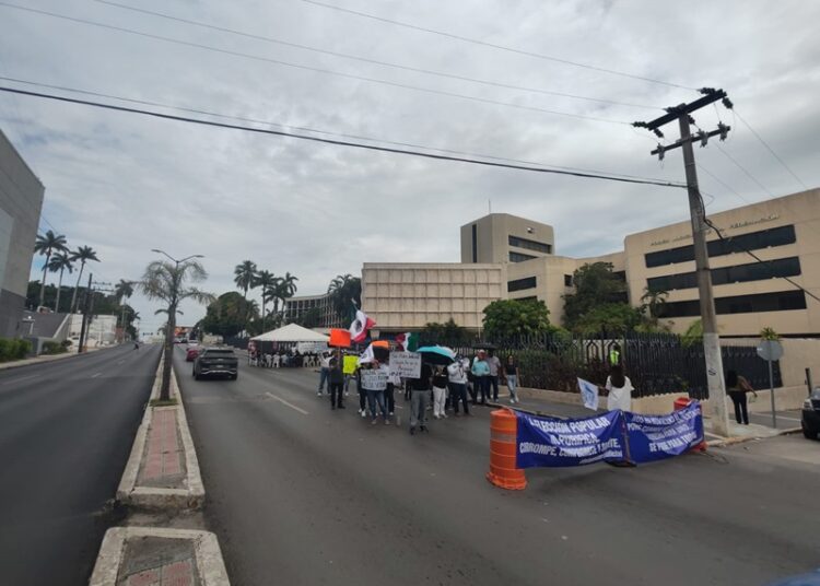 Guardia Estatal preserva seguridad durante manifestación en Tampico