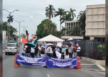 Guardia Estatal preserva seguridad durante manifestación en Tampico