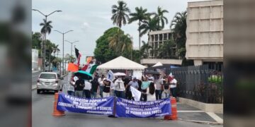 Guardia Estatal preserva seguridad durante manifestación en Tampico