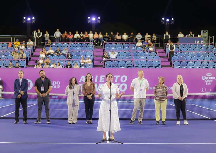 Inaugura Mónica Torneo Internacional de Tenis Femenil Tampico 2024