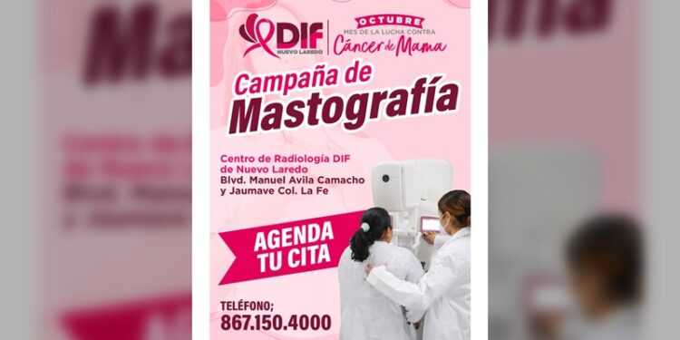 Invita DIF NLD a ‘Campaña de Mastografías’ Gratuitas
