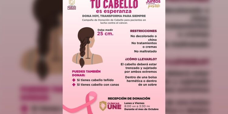 Invita Gobierno de NLD a donar cabello en favor de víctimas de cáncer