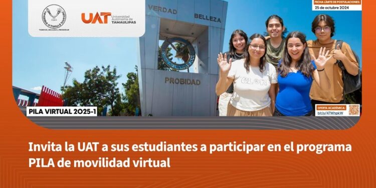 Invita UAT a participar en el programa PILA de movilidad virtual