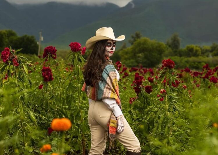 Diputada de Victoria se disfraza de Catrina del Norte