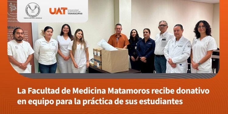 La Facultad de Medicina Matamoros recibe donativo