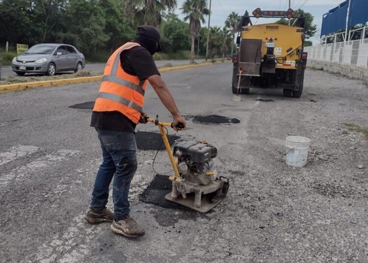 Llega programa de bacheo a 6 colonias más de Victoria