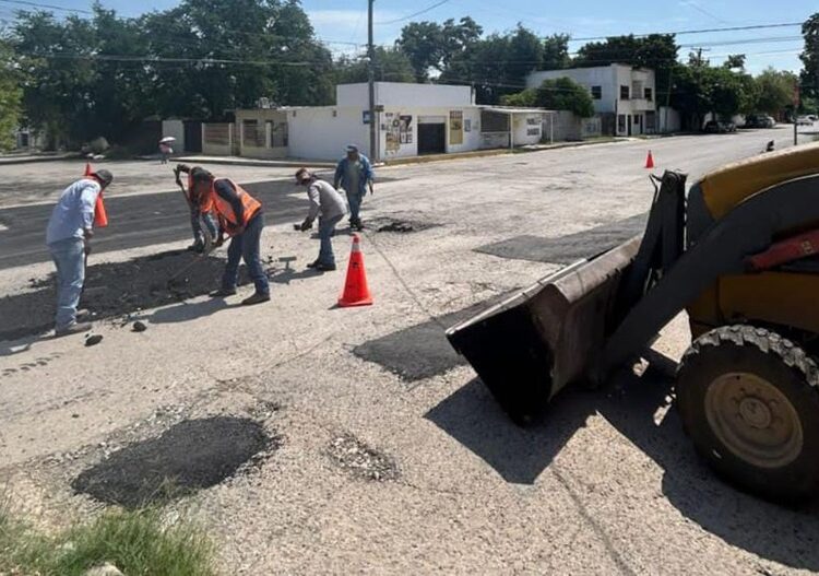 Llega programa de bacheo a 6 colonias más de Victoria