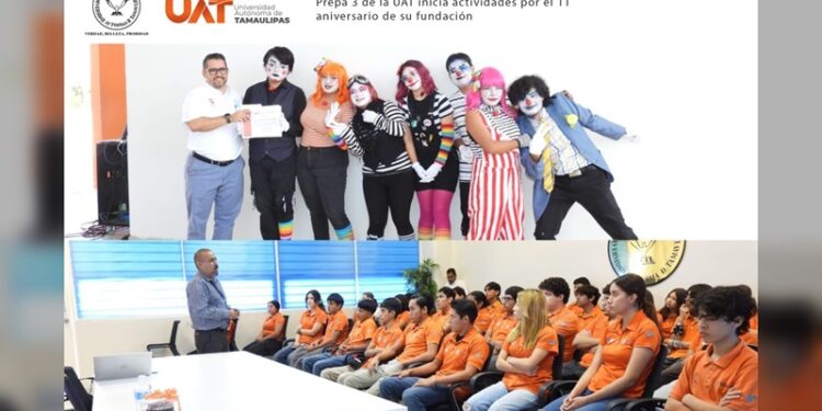 Prepa 3 de la UAT inicia actividades por el 11 aniversario de su fundación