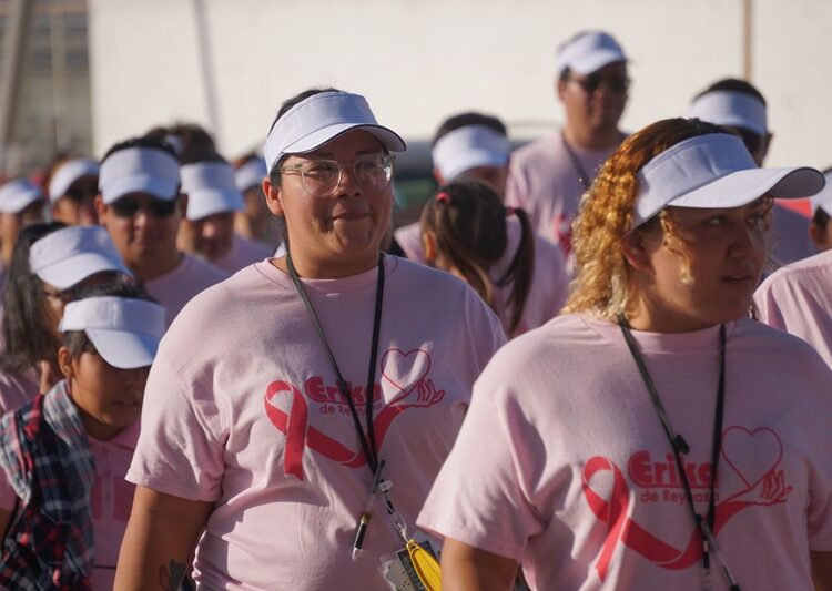 Realiza personal de Erika de Reynosa marcha rosa