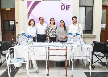 Recibe DIF Tampico donación de aparatos funcionales y material médico