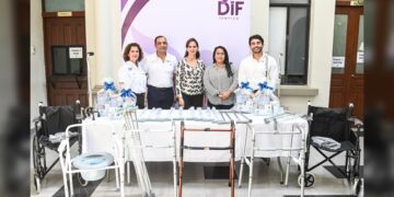 Recibe DIF Tampico donación de aparatos funcionales y material médico