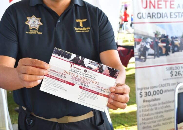 Reclutamiento de la SSP presente en Brigada DIF Tamaulipas