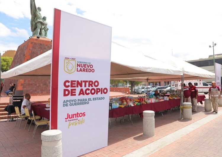 Responde ciudadanía a Centro de acopio para damnificados de Guerrero