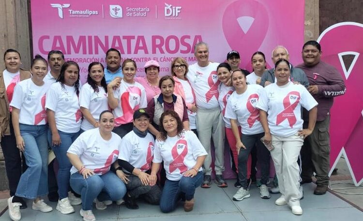 Conmemoran Día Internacional contra el Cáncer de Mama con ‘Caminata Rosa’