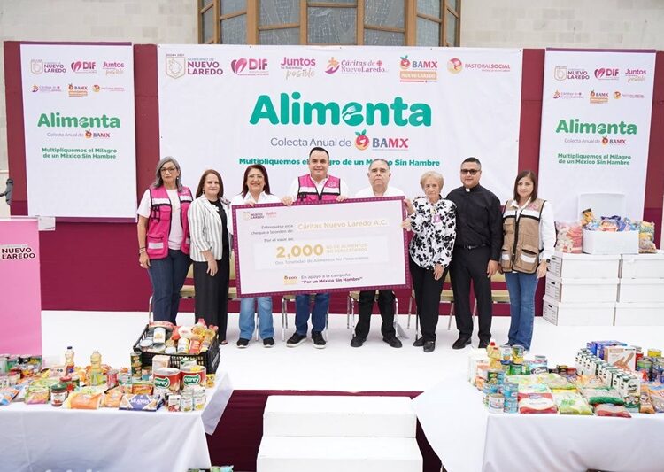 Se unen Gobierno y DIF NLD a “Campaña Alimenta”, con 3 toneladas de ayuda
