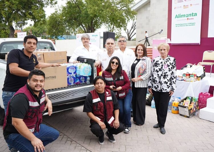 Se unen Gobierno y DIF NLD a “Campaña Alimenta”, con 3 toneladas de ayuda