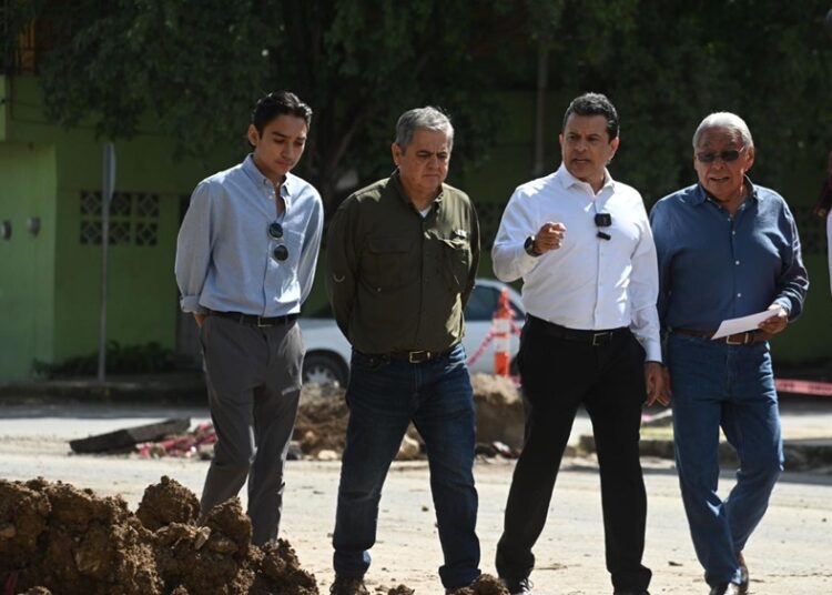 Supervisa Lalo Gattás obra hidráulica en la M. Alemán