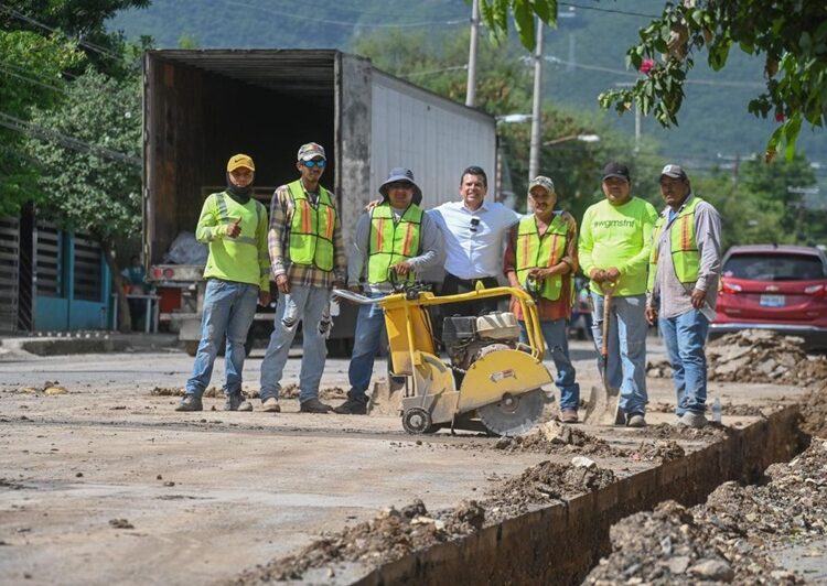 Supervisa Lalo Gattás obra hidráulica en la M. Alemán