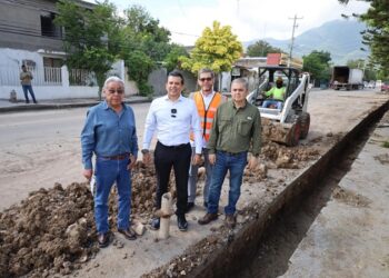 Supervisa Lalo Gattás obra hidráulica en la M. Alemán