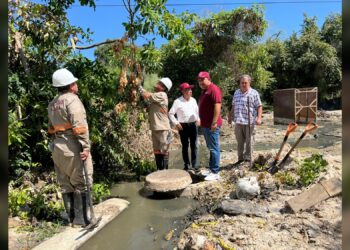 Supervisa cambio de colector gerente general de COMAPA Altamira