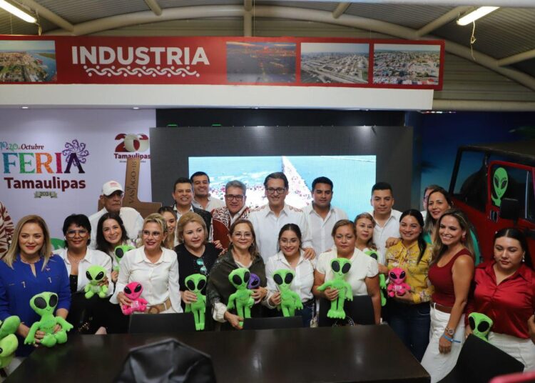 Armando Martínez participa en la inauguración de la Feria Tamaulipas