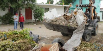 Mónica agiliza acciones de limpieza en Tampico