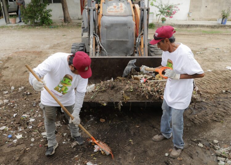 Mónica agiliza acciones de limpieza en Tampico