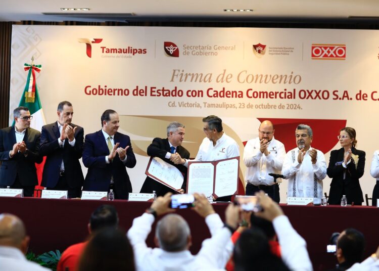 Gobierno de Tamaulipas y Oxxo fortalecen seguridad