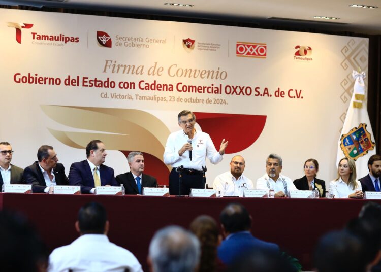 Gobierno de Tamaulipas y Oxxo fortalecen seguridad