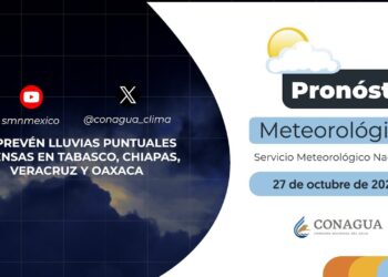 #PronósticodelTiempo para hoy Domingo 27 de octubre de 2024